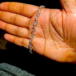 This is an beautiful rose gold diamond bracelet.